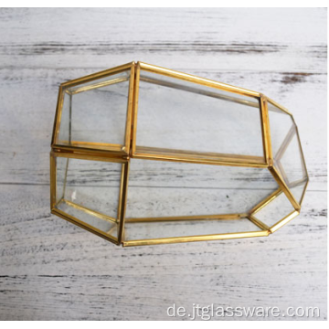 Glasvasen Klares Terrarium Glas Geometrisch